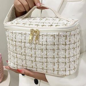 Cosmetic Bag Canvas Hardware Portable Storage Bag Makeup Bag Travel Accessoires